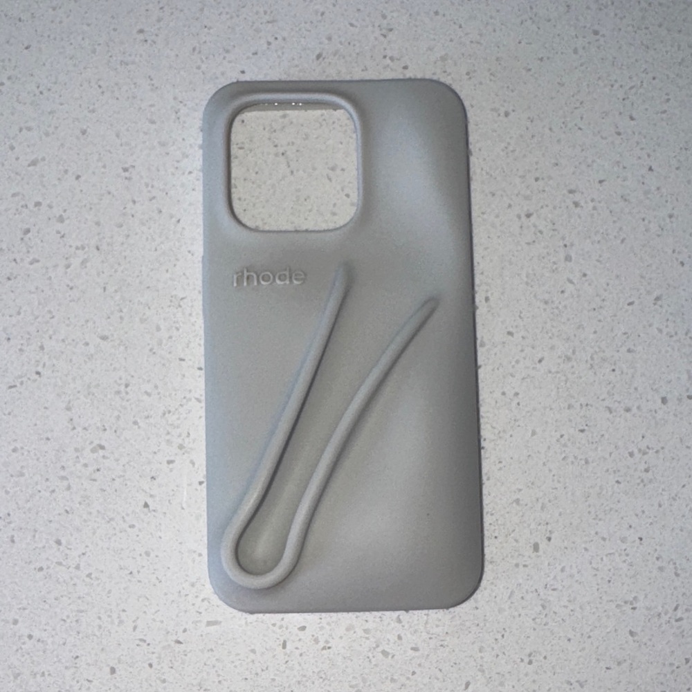 RHODE Silicone iPhone Case in Light Gray